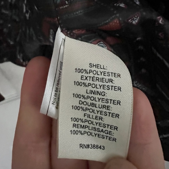 Maralyn & Me Women Burgundy Puffer Jacket Size Large - Picture 8 of 8